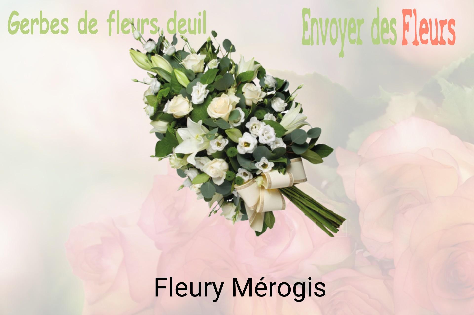 Gerbe de fleurs de deuil livrée à Fleury-Mérogis